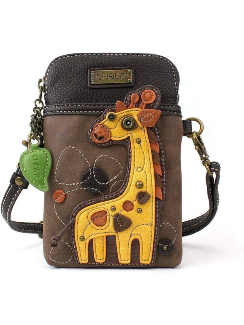 Multicolor Animal Print Crossbody Cell Phone Purse - Adjustable Strap, PU